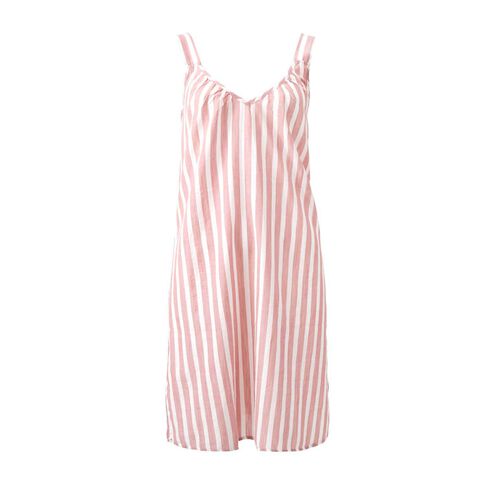 Wallace Cotton Isobel Wide Strap Stripe Nightie
